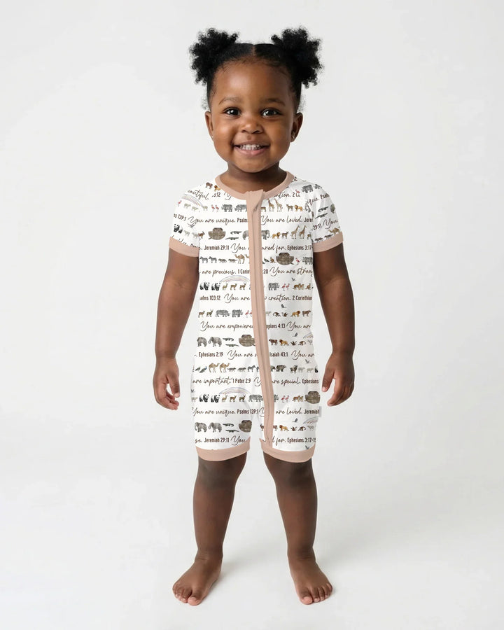 Biblical Noah's Ark Bamboo Shorty Zippy