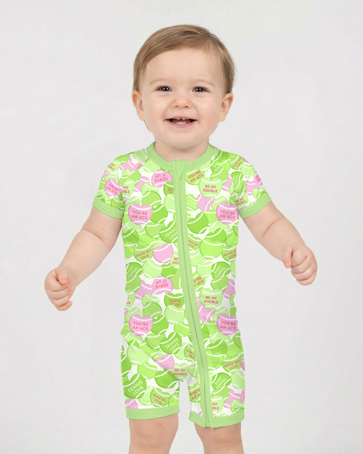 Tennis Candy Family Matching Bamboo Shorty Zippy