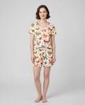 For I Know The Plans I Have For You Bamboo Women Short Sleeve Short Pajama Set