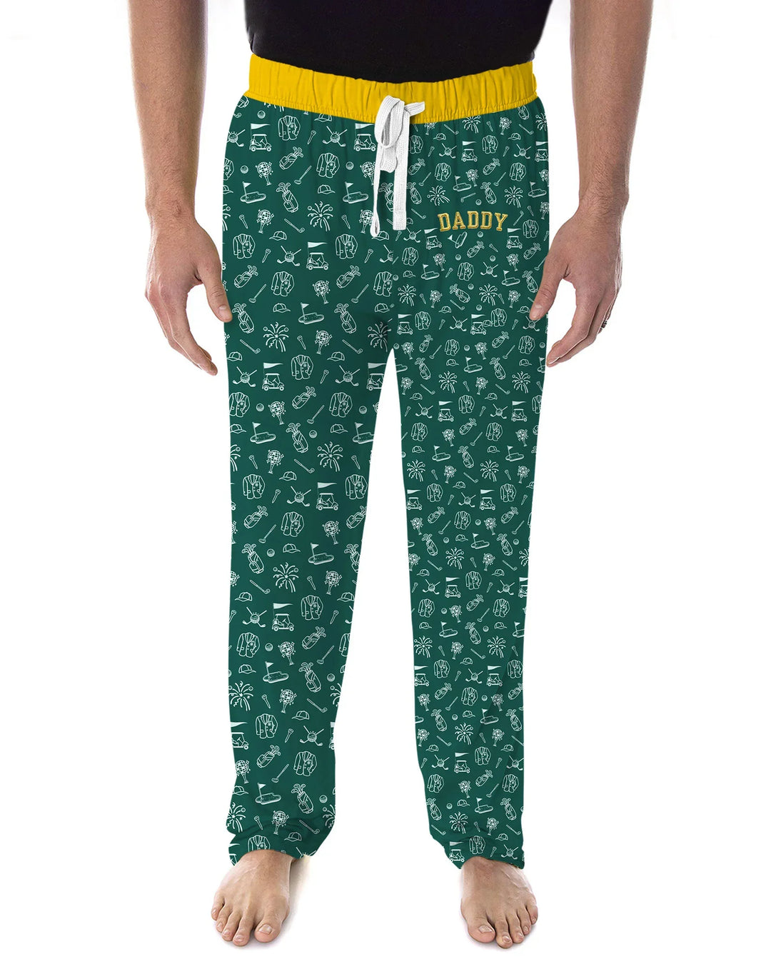 Embroidered Matching With Dad Golf Club Bamboo Men's Pajama Set