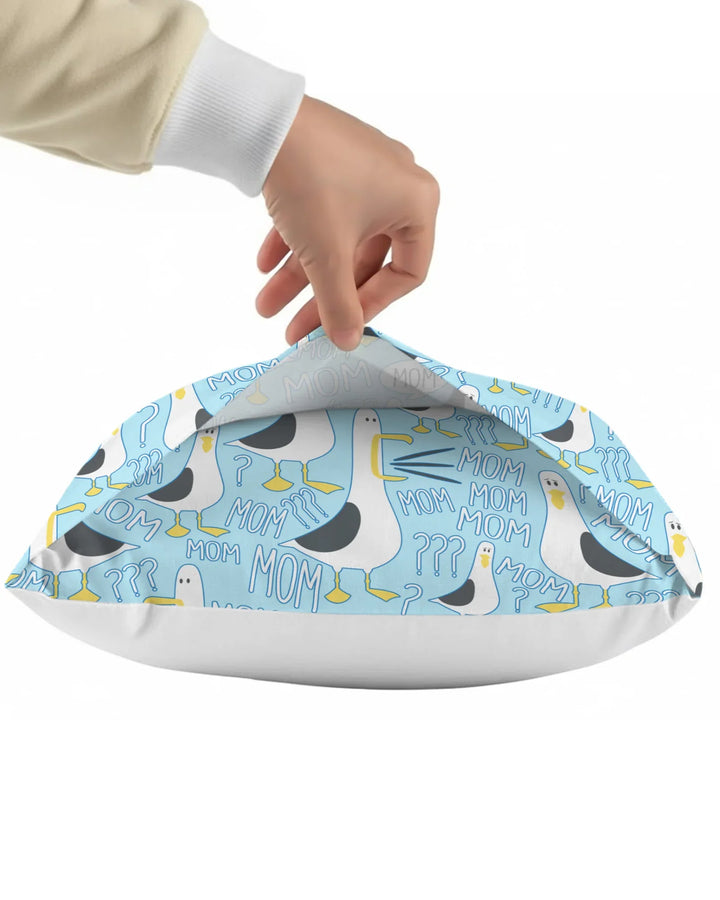 Funny Seagull MOM Bamboo Pillow Case
