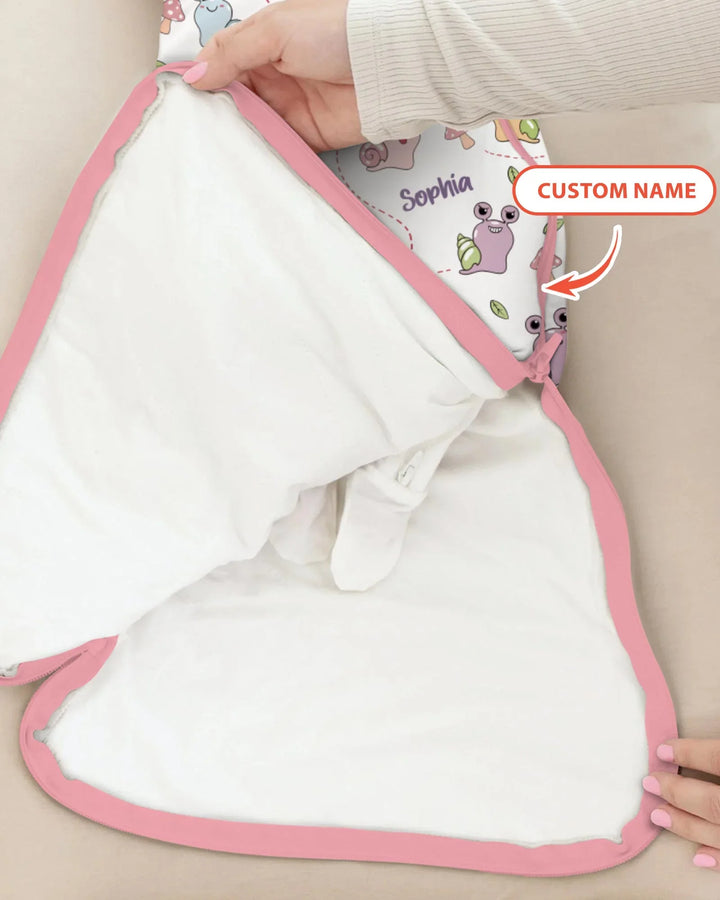 Custom Name Snailed it! Bamboo Sleep Bag