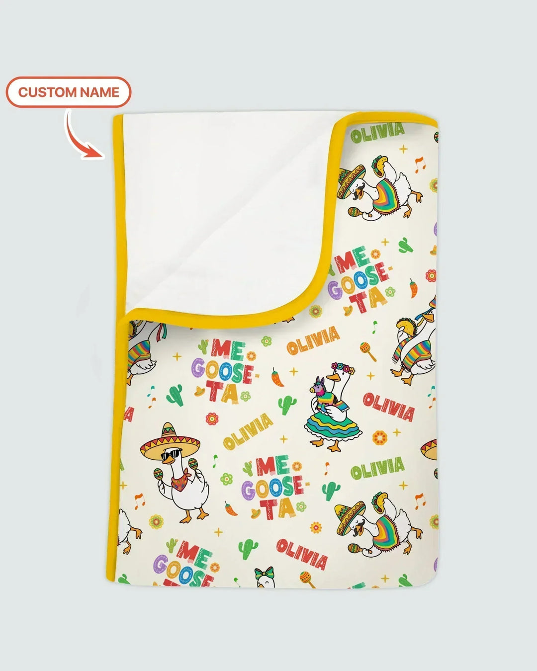 Custom name Me Goose-ta Bamboo Blanket