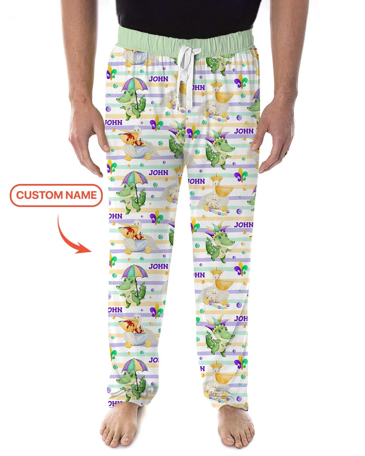 Happy Mardi Gras Adventure Family Matching Men's Pajama Set