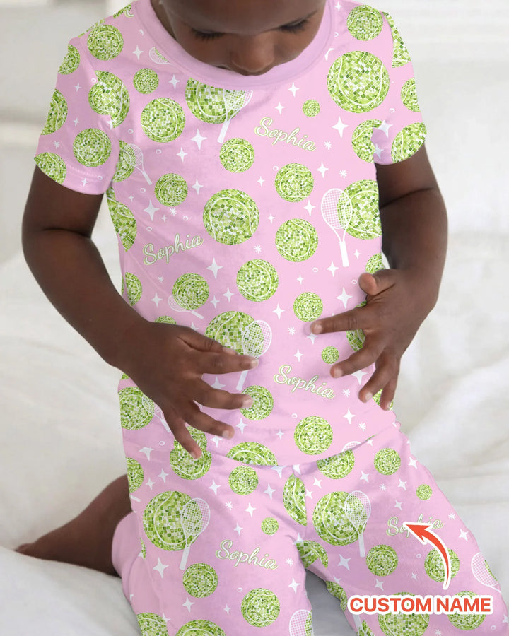 Zweiteiliges, kurzärmliges Pyjama-Set mit Marienkäfern