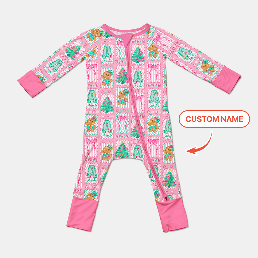 Custom Name "Merry Pink Christmas" Convertible Zippy