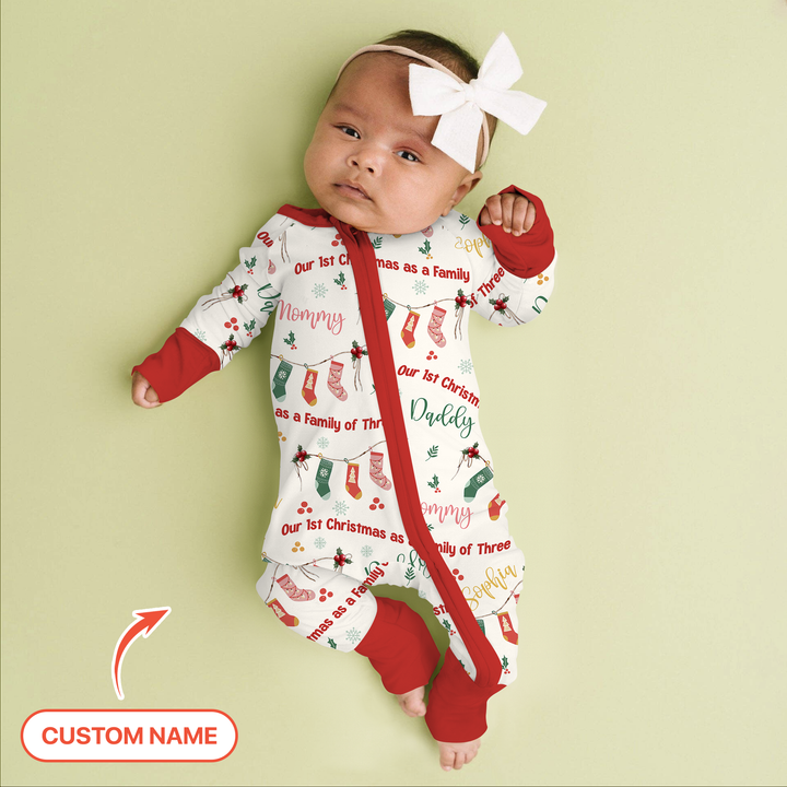Custom Name Family Christmas Stockings Convertible Zippy