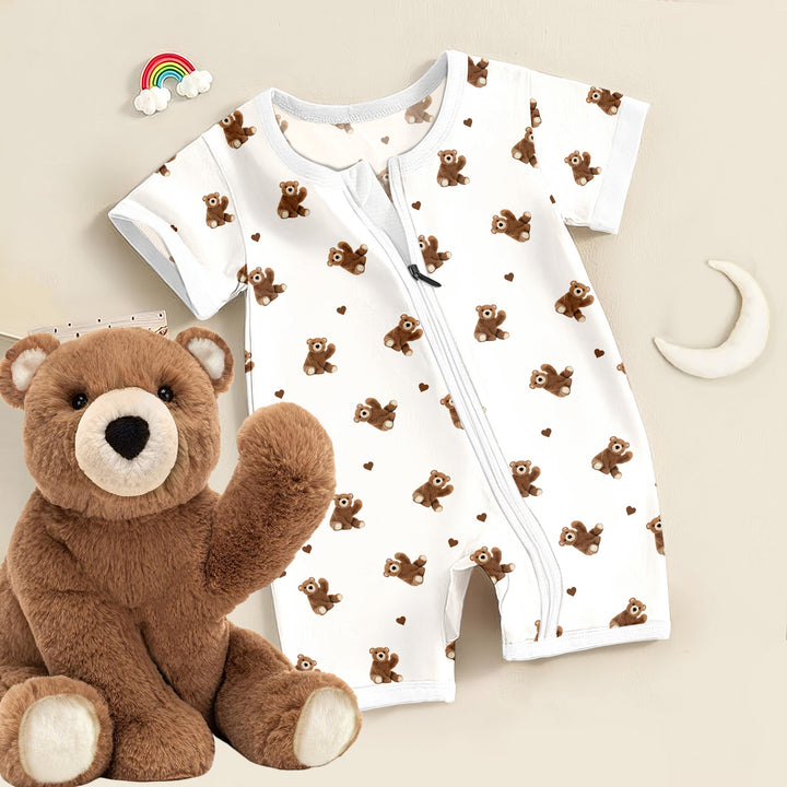 Wally Teddy Bear Bamboo Shorty Zippy