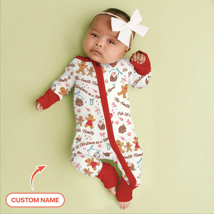 Custom Name Family Gingerbread Convertible Zippy