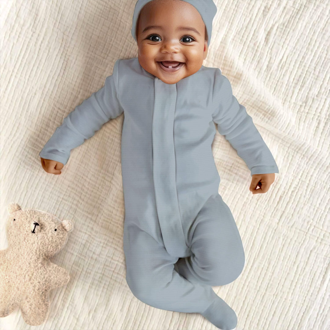 Fog Magnetic Footie Romper