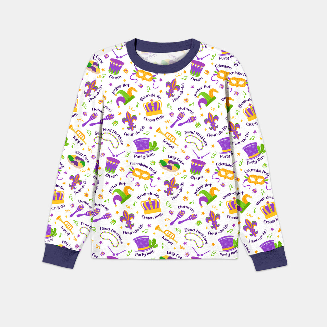 Mardi Gras Family Matching Men's Pajama Set