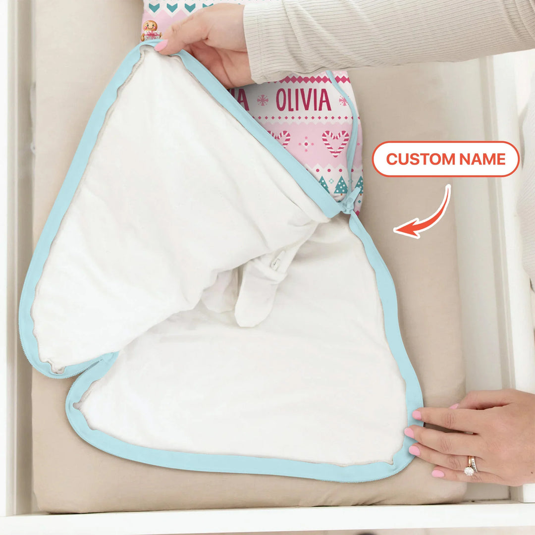 Gingerbread the Pink Custom Name Sleep Bag