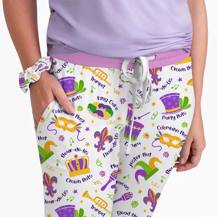 Mardi Gras Family Matching Custom Women Pajama Set