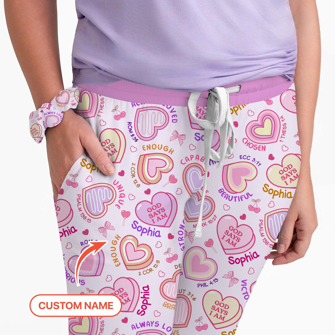 God Says I Am Sweet Heart Matching Mommy & Baby Women Pajama Set