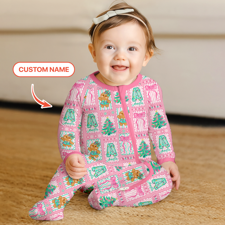 Custom Name "Merry Pink Christmas" Convertible Zippy