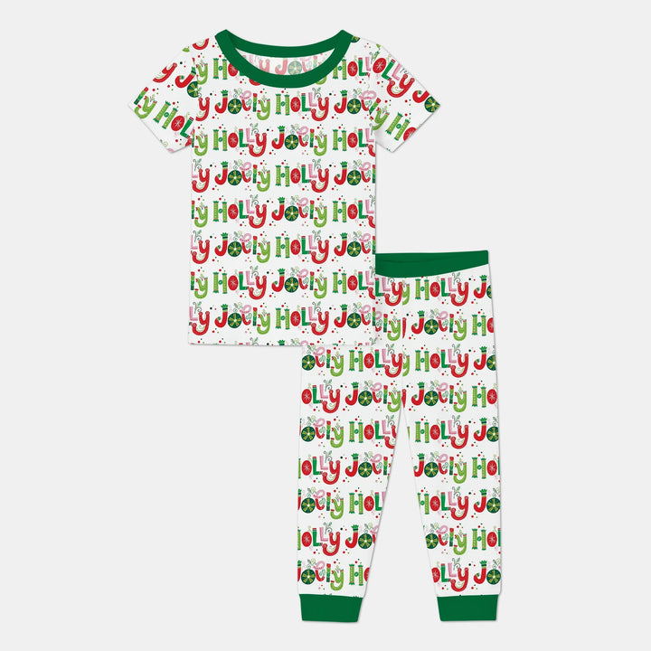 Holly Jolly Two Piece Short Sleeve Pajama Set