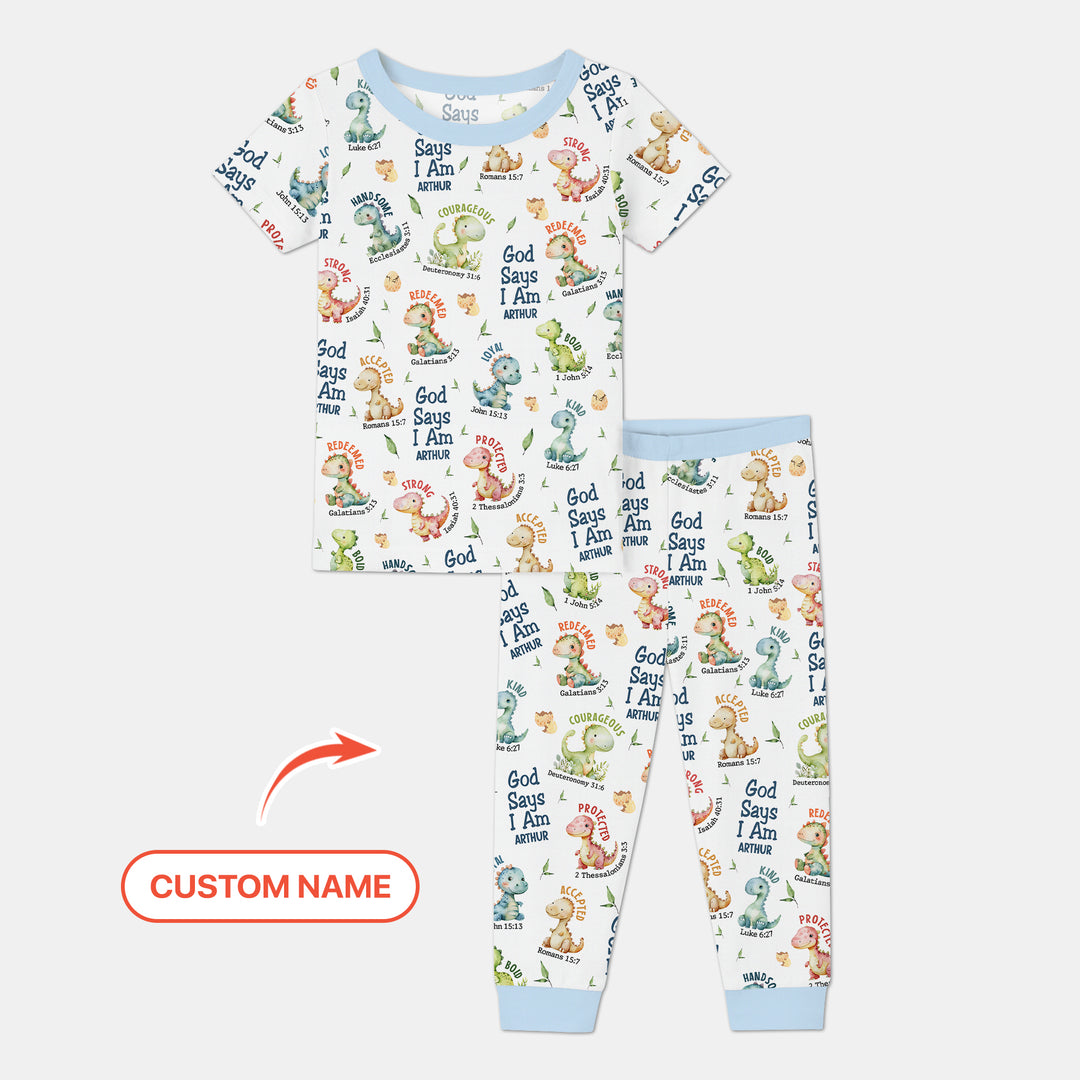 Zweiteiliges, kurzärmliges Pyjama-Set mit Marienkäfern