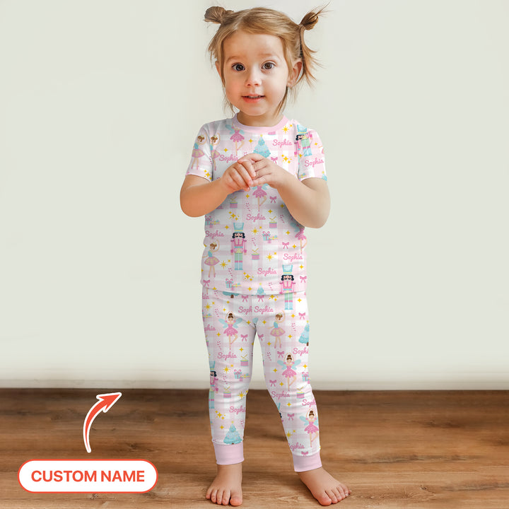 Zweiteiliges, kurzärmliges Pyjama-Set mit Marienkäfern