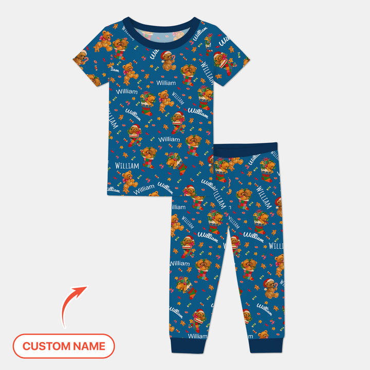 Zweiteiliges, kurzärmliges Pyjama-Set mit Marienkäfern