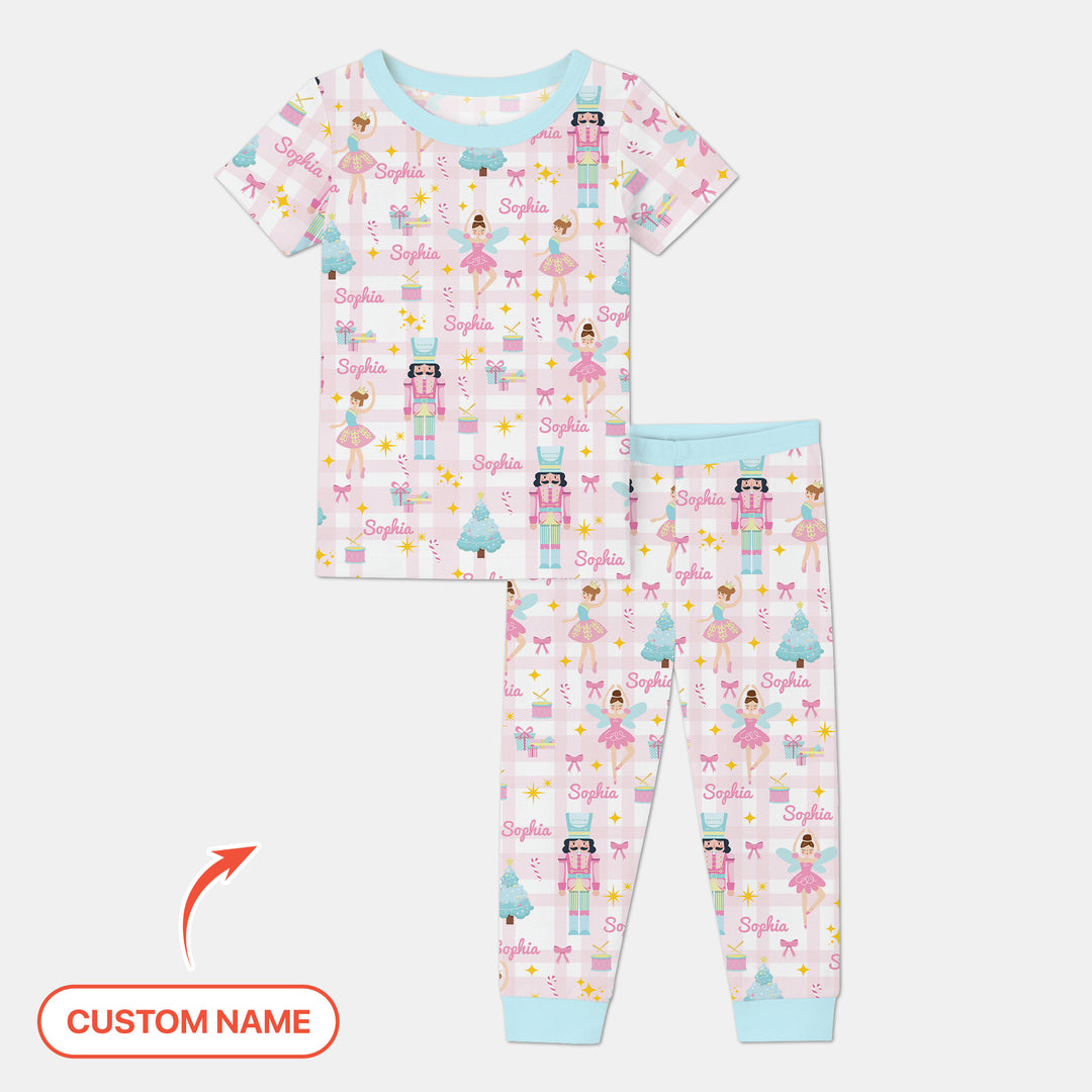 Zweiteiliges, kurzärmliges Pyjama-Set mit Marienkäfern