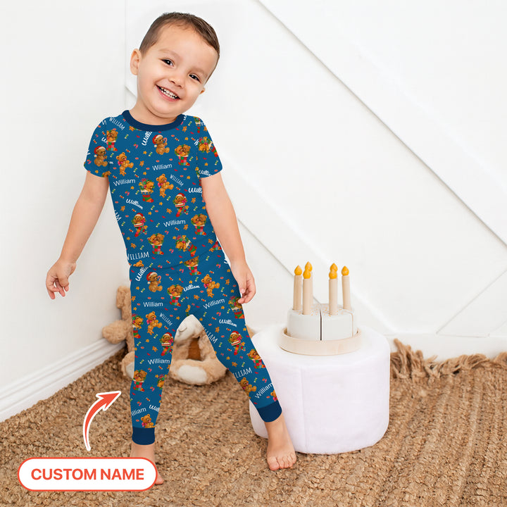 Zweiteiliges, kurzärmliges Pyjama-Set mit Marienkäfern