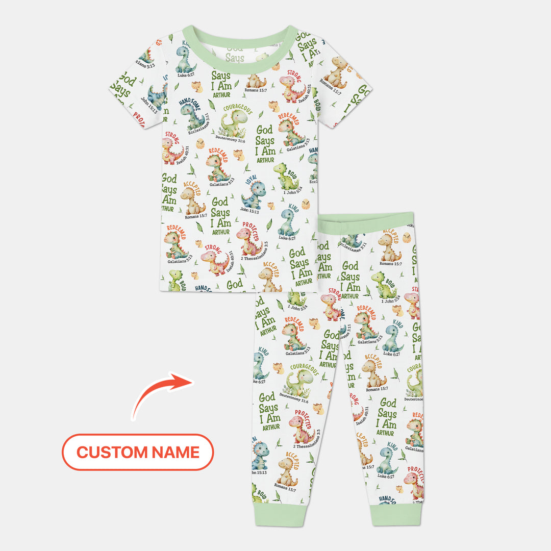 Zweiteiliges, kurzärmliges Pyjama-Set mit Marienkäfern