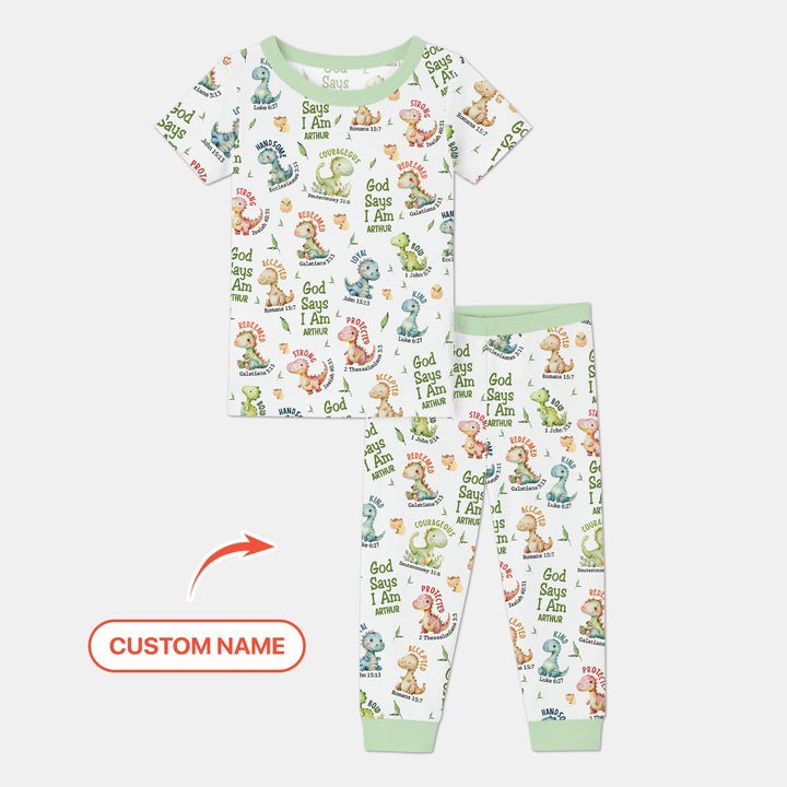 Zweiteiliges, kurzärmliges Pyjama-Set mit Marienkäfern