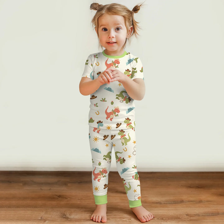 Zweiteiliges, kurzärmliges Pyjama-Set mit Marienkäfern