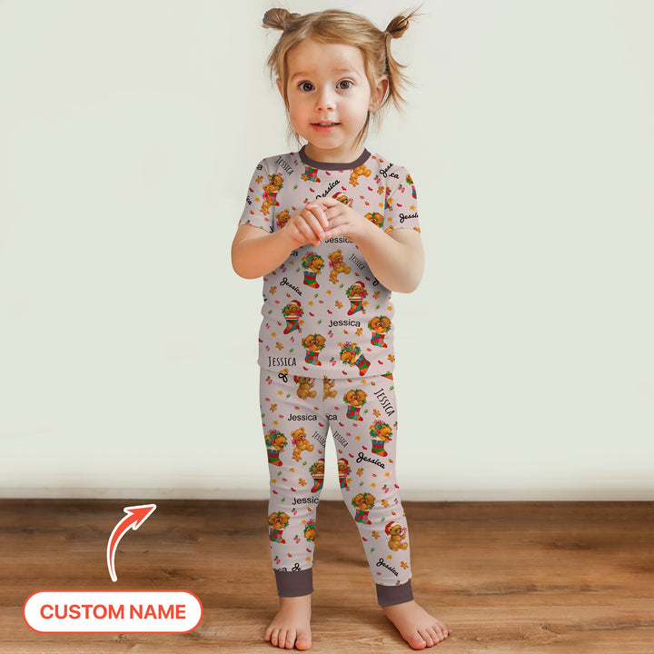 Zweiteiliges, kurzärmliges Pyjama-Set mit Marienkäfern