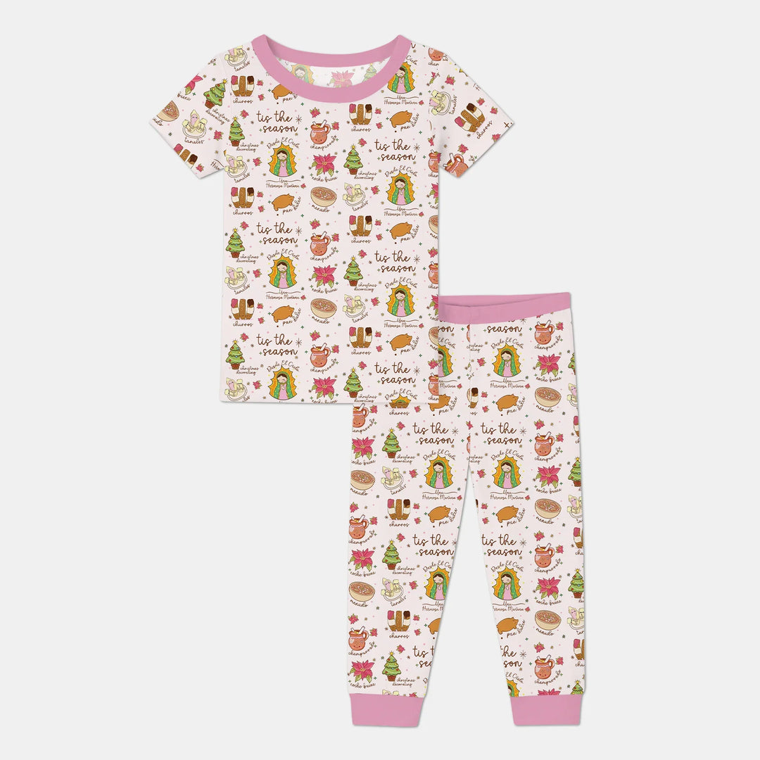 Zweiteiliges, kurzärmliges Pyjama-Set mit Marienkäfern