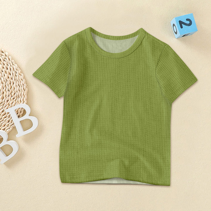Olive Green Ribbed Bamboo Baby Clothing – Soft and Timeless