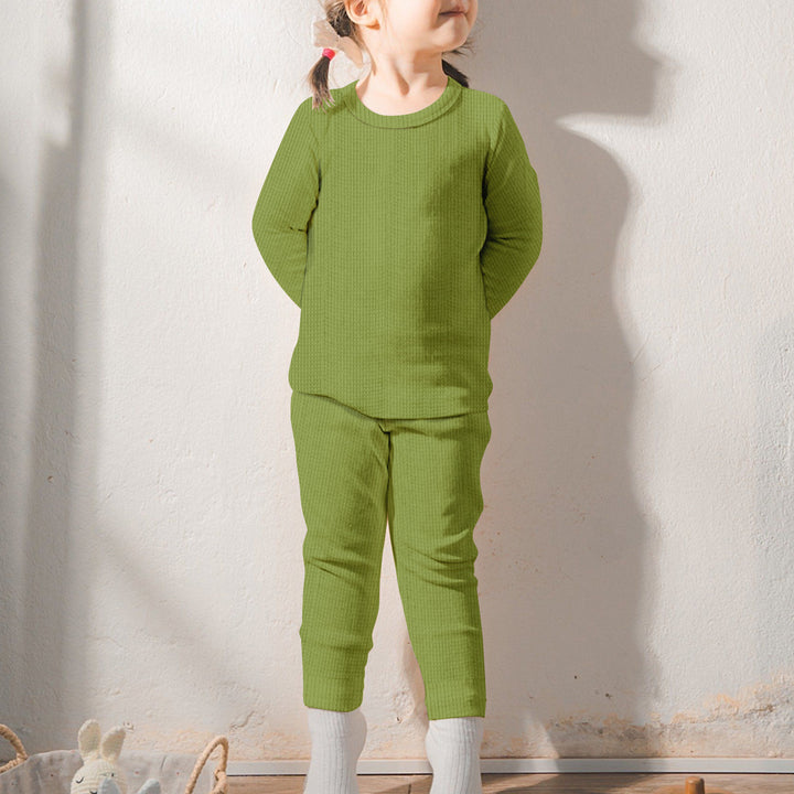Olive Green Ribbed Bamboo Baby Clothing – Soft and Timeless