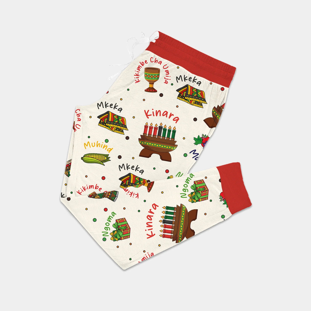 Happy Kwanzaa Family Matching Custom Women Pajama Set