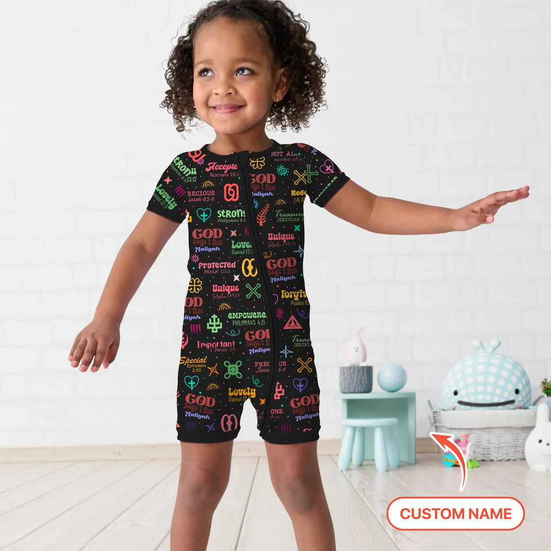 Personalized God Says I Am Custom Name Shorty Zippy , Personalized God Says I Am Custom Name Shorty Zippy - 0-3M