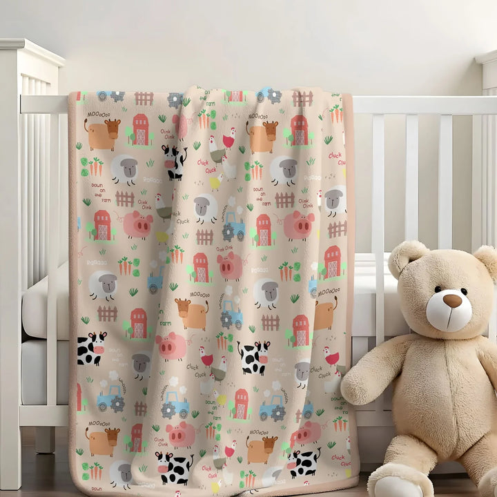 Farm Yard  Toddler Blanket
