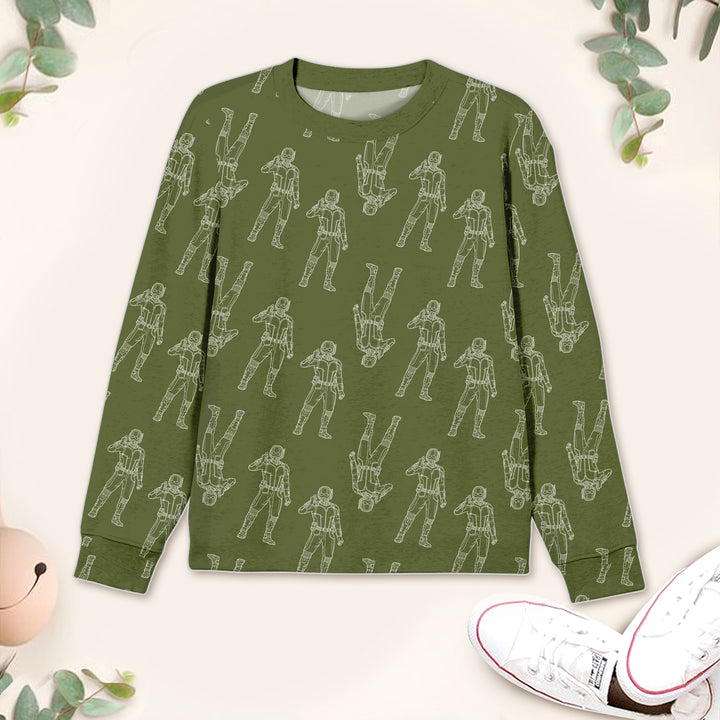 Green Robot Bamboo Outfit for Kids – Fun and Energetic