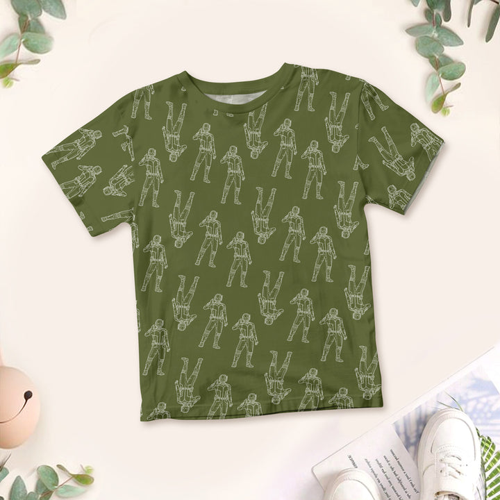Green Robot Bamboo Outfit for Kids – Fun and Energetic