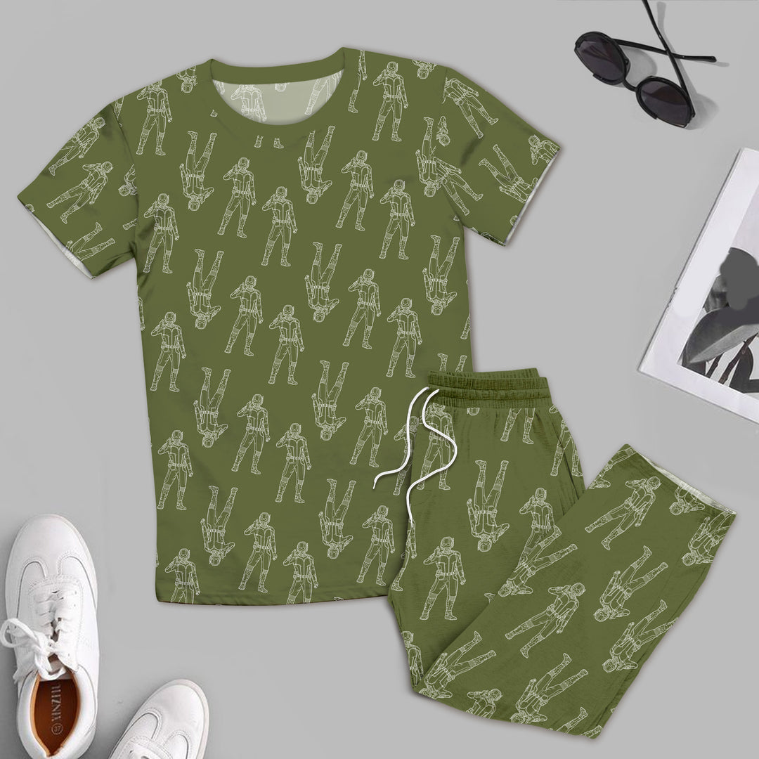 Green Robot Bamboo Outfit for Men – Cool and Comfortable