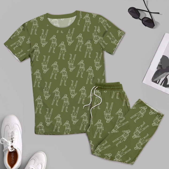 Green Robot Bamboo Outfit for Men – Cool and Comfortable
