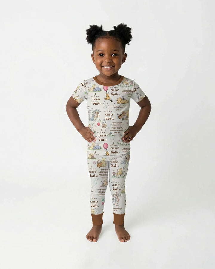 Child of God Whimsy Woodland Two Piece Short Sleeve Pajama Set