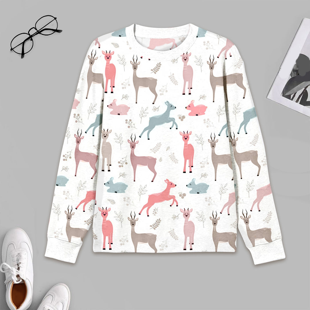 Colorful Deer Bamboo Outfit for Men – Bold and Laid-back
