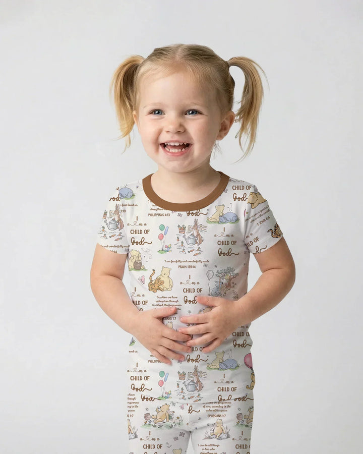 Child of God Whimsy Woodland Two Piece Short Sleeve Pajama Set