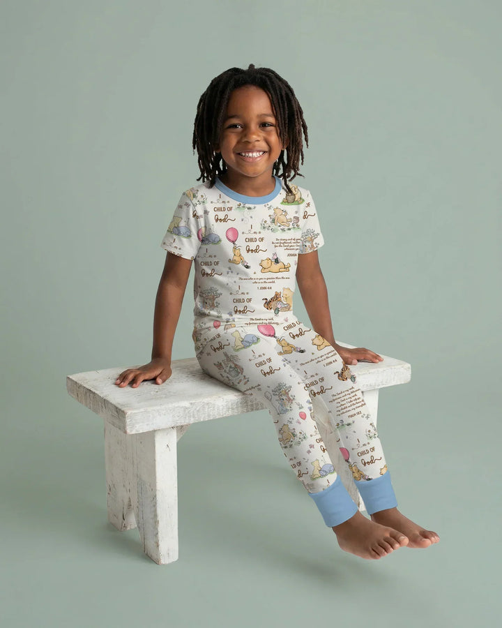 Child of God Whimsy Woodland Two Piece Short Sleeve Pajama Set