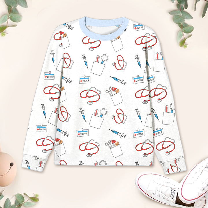 White Doctor Bamboo Outfit for Kids – Fun and Aspirational