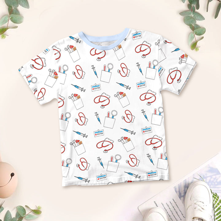 White Doctor Bamboo Outfit for Kids – Fun and Aspirational