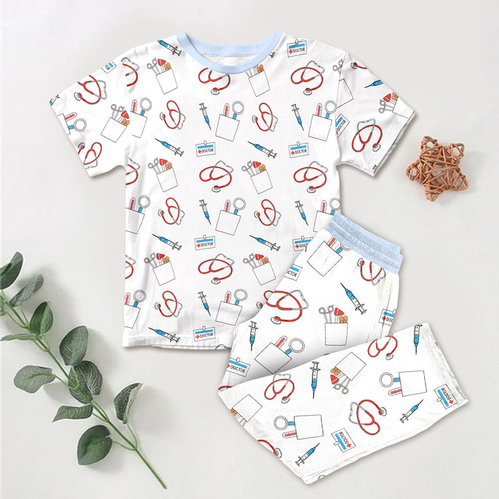 White Doctor Bamboo Outfit for Kids – Fun and Aspirational