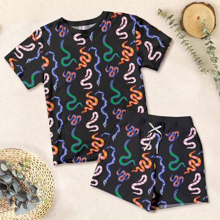 Colorful Snake Bamboo Outfit for Kids – Fun and Fearless