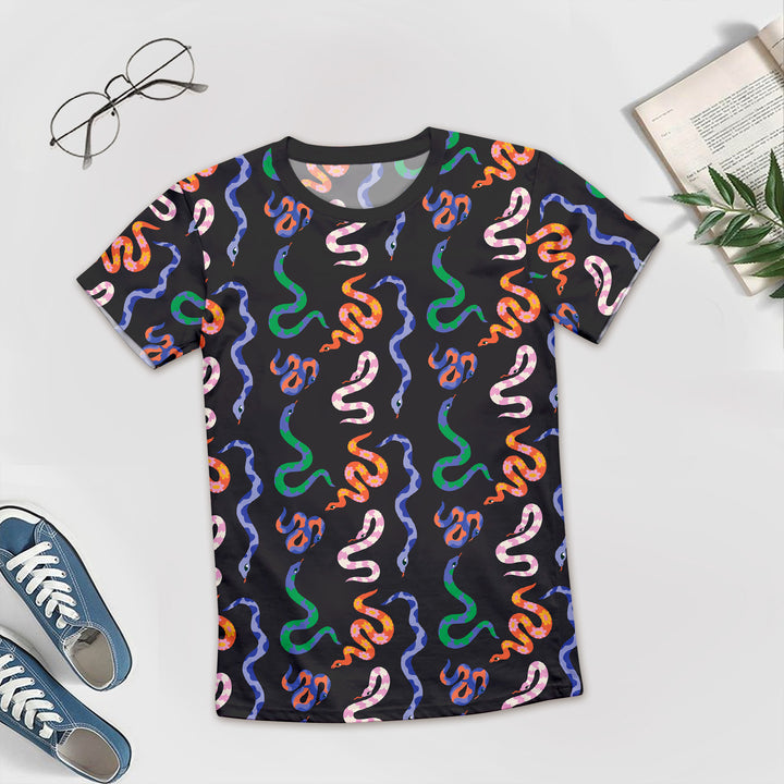 Colorful Snake Bamboo Outfit for Men – Bold and Laid-Back