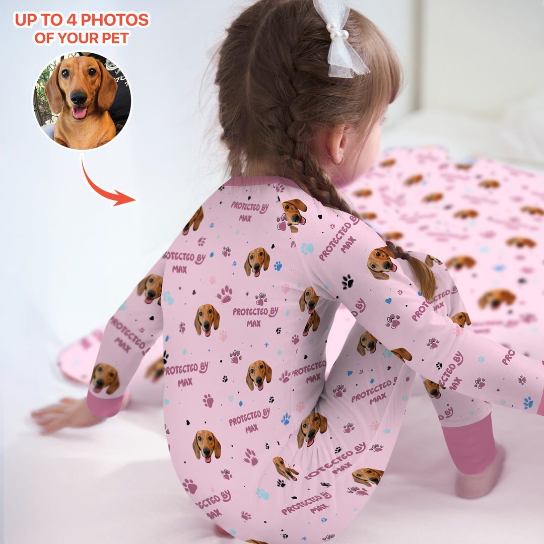 Custom Dog Photos "Protected By" Pawfect Pink Convertible Zippy
