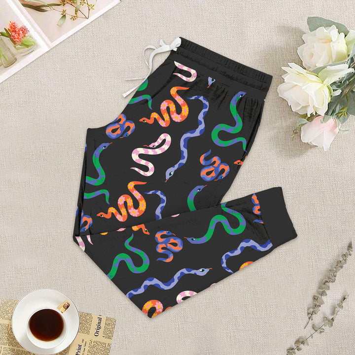 Colorful Snake Bamboo Outfit for Women – Vibrant and Edgy